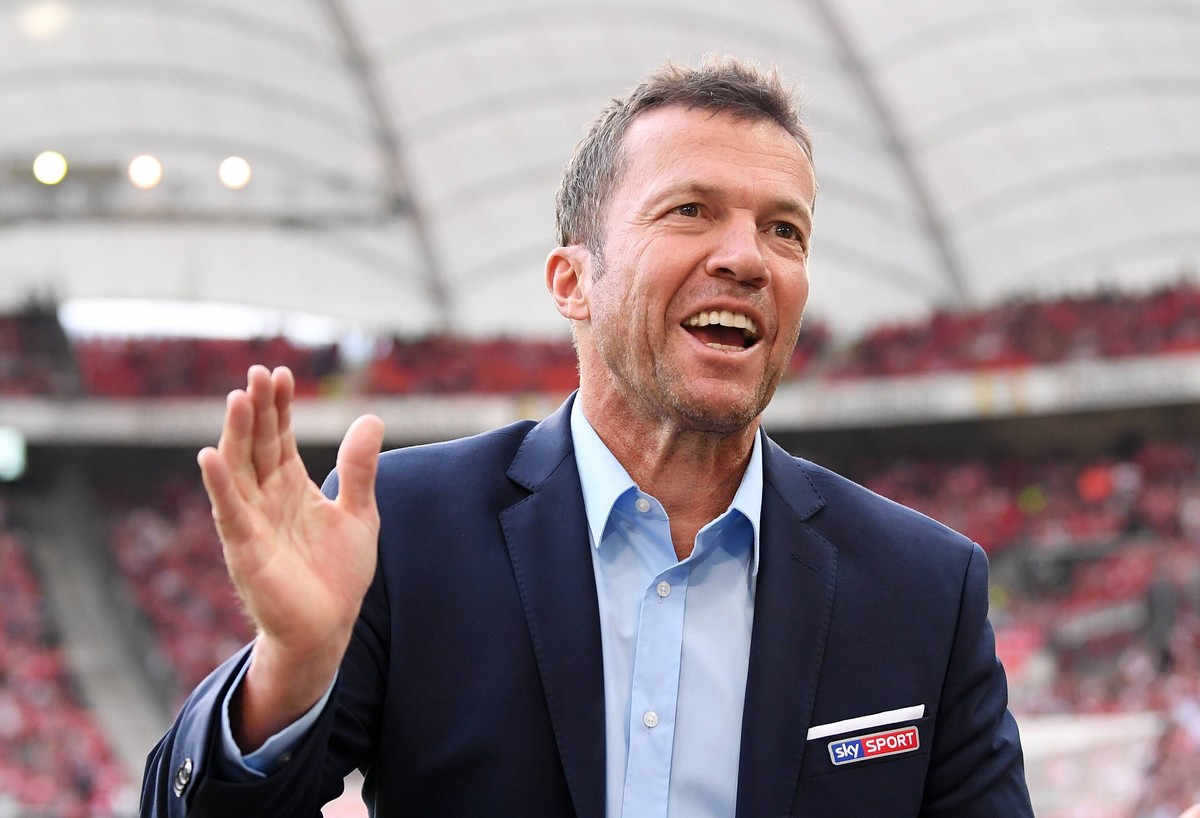 Fussball 1. Bundesliga Saison 2018/2019 2. Spieltag VfB Stuttgart - FC Bayern Muenchen 01.09.2018 Sky Experten Lothar Matthaeus DFL regulations prohibit any use of photographs as image sequences and/o ...