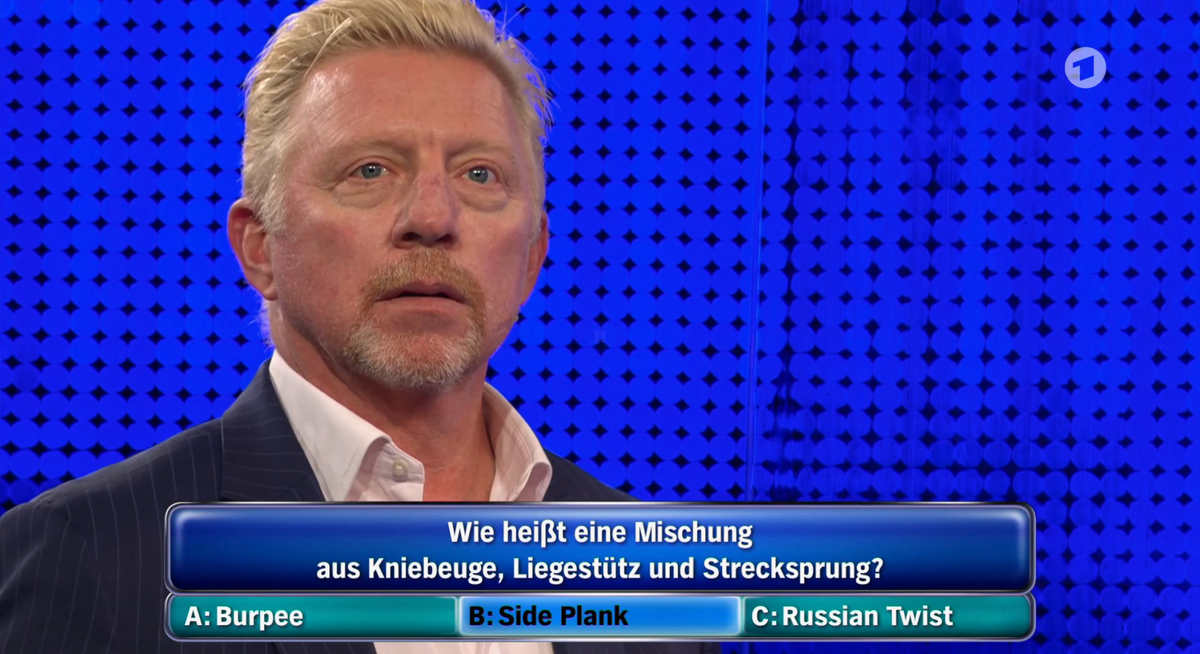 Als dreimaliger Wimbledon-Gewinner und Tennis-Trainer sollte Boris Becker eigentlich ein gewisses Grundwissen in der Trainingslehre haben.