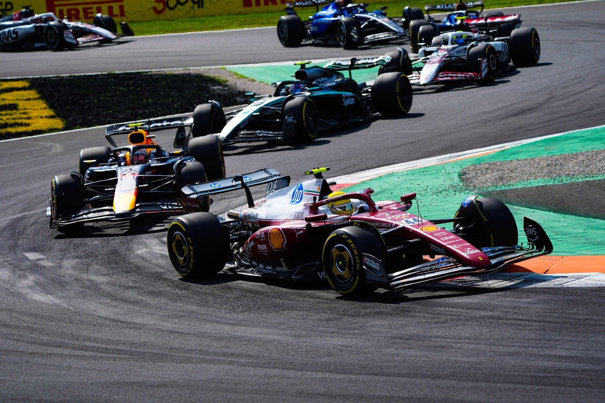 September 7, 2025, Monza, Mb, Italy: Lewis Hamilton GBR - Scuderia Ferrari - Ferrari SF-25 - Ferrariduring the Formula 1 Pirelli Gran Premio d