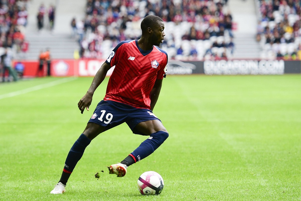 Nicolas Pepe (Losc) FOOTBALL : LOSC vs Guingamp - Conforama L1 - 26/08/2018 JBAutissier/Panoramic PUBLICATIONxNOTxINxFRAxITAxBEL