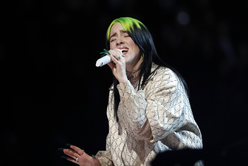 62nd Grammy Awards - Show - Los Angeles, California, U.S., January 26, 2020 - Billie Eilish performs. REUTERS/Mario Anzuoni