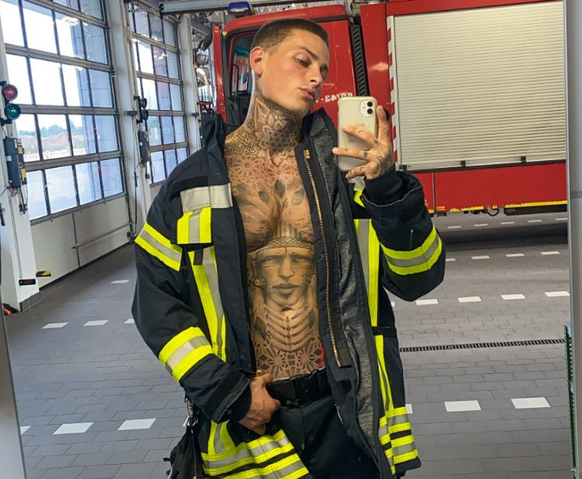 Hauptberuflich arbeitet Fabien Tietjen als Feuerwehrmann.