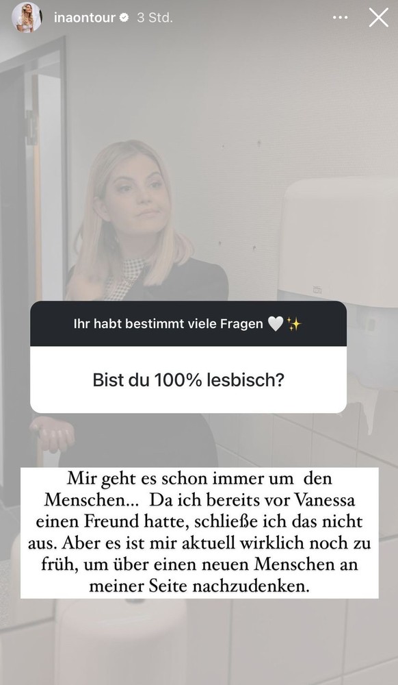 Ina erklärt, ob sie sich die nächste Beziehung mit einem Mann vorstellen kann.