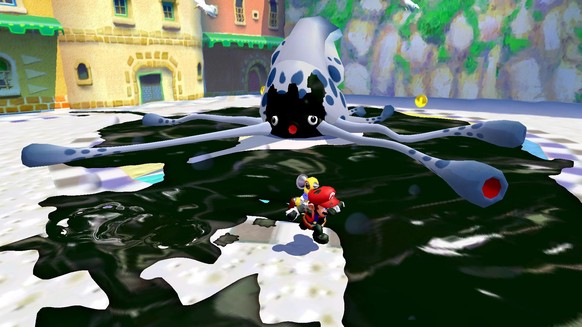 Große Reinigungsmission in "Super Mario Sunshine".