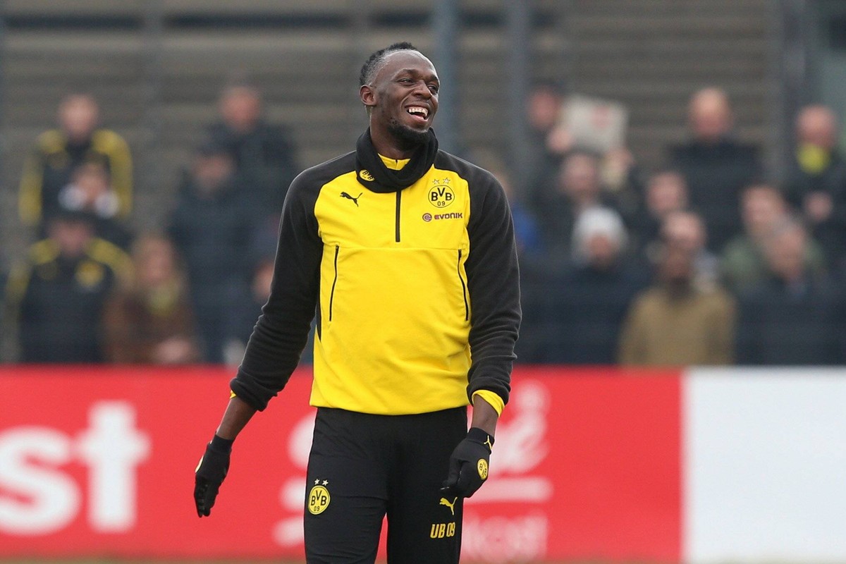 Usain Bolt dürfte über den kurzen Ausflug bald wohl selbst lachen.