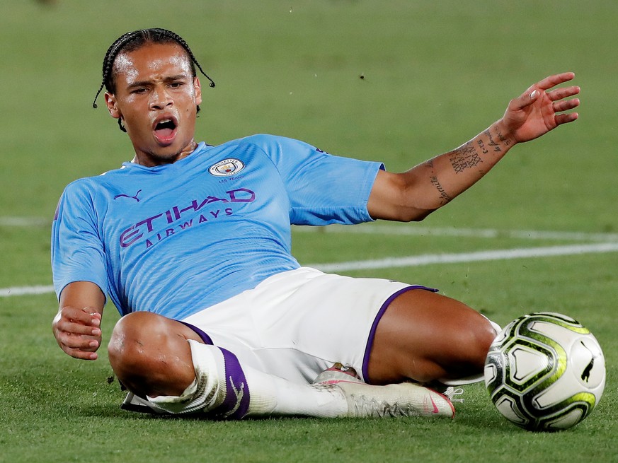 Soccer Football - Pre-Season Friendly - Manchester City v Yokohama F Marinos - Nissan Stadium, Yokohama, Japan - July 27, 2019 Manchester City&#039;s Leroy Sane in action REUTERS/Issei Kato