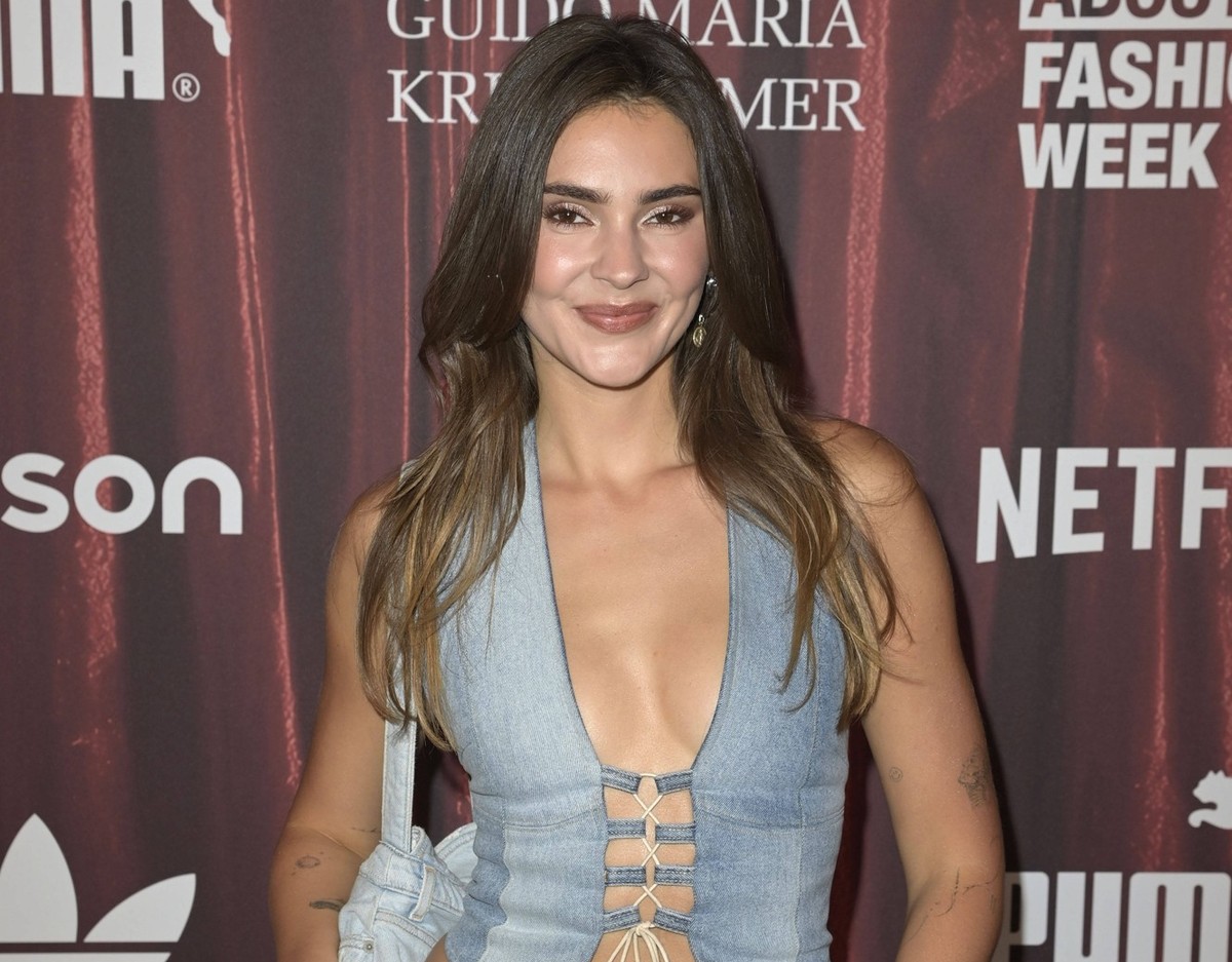 Stefanie Giesinger beim About You Fashion Circus in Adlershof-Johannisthal. Berlin, 04.07.2024 *** Stefanie Giesinger at the About You Fashion Circus in Adlershof Johannisthal Berlin, 04 07 2024 Foto: ...