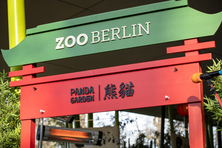 Bereich der Panda-Garten waehrend der Feierlichen Namenverkuendung der Panda-Jungs Meng Yuan und Meng Xiang im Zoo Berlin am 9. Dezember 2019. Die Namen bedeuten Erfuellter Traum und Ersehnter Traum . ...