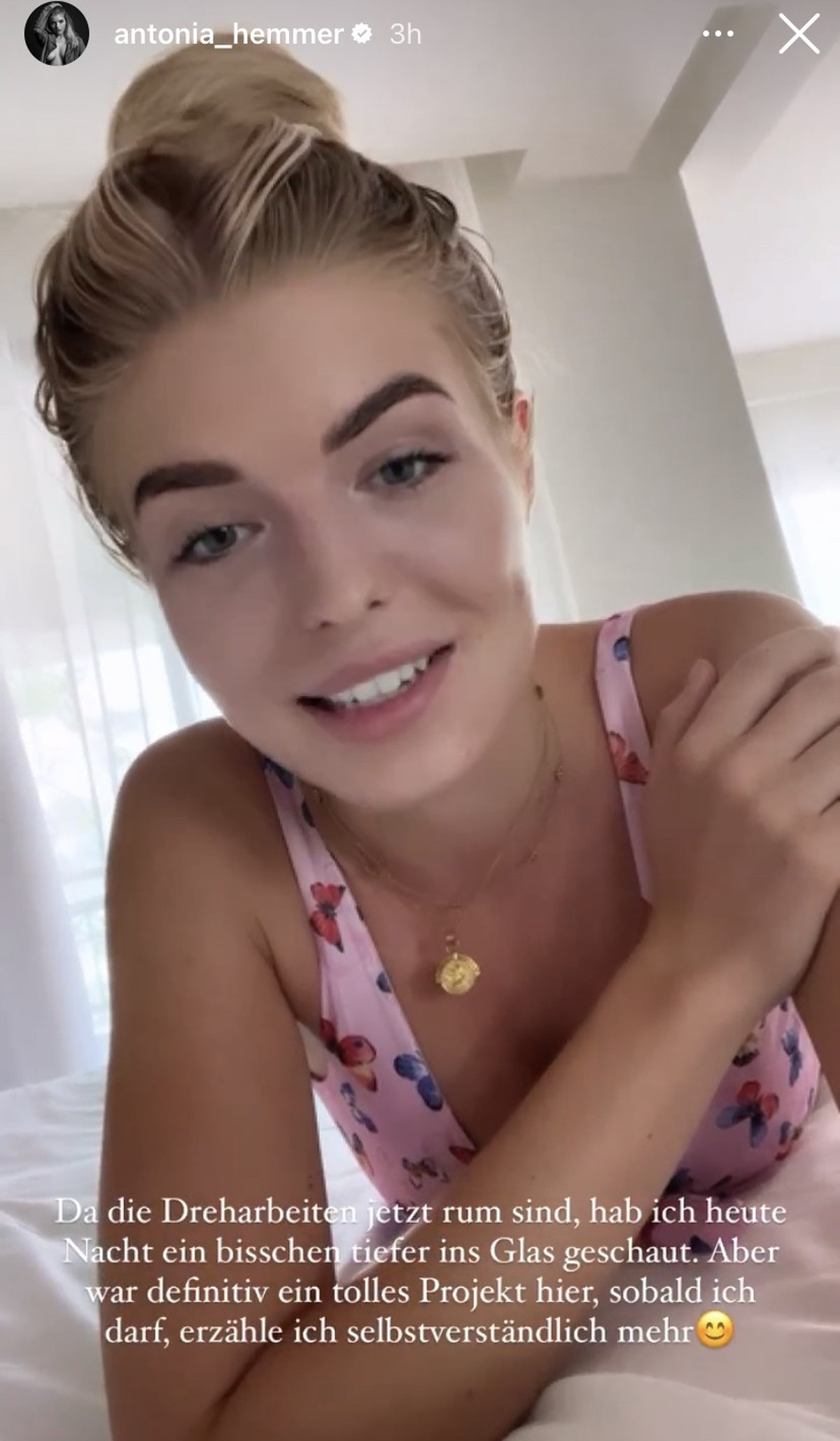 Am nächsten Tag ist Antonia sichtlich angeschlagen.