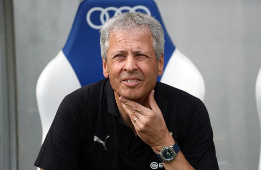 TSG 1899 Hoffenheim - Borussia Dortmund Deutschland, Sinsheim, 22.09.2018, Fussball, Bundesliga, Saison 2018/2019, 4. Spieltag, TSG 1899 Hoffenheim - Borussia Dortmund: Lucien Favre (Trainer Borussia  ...