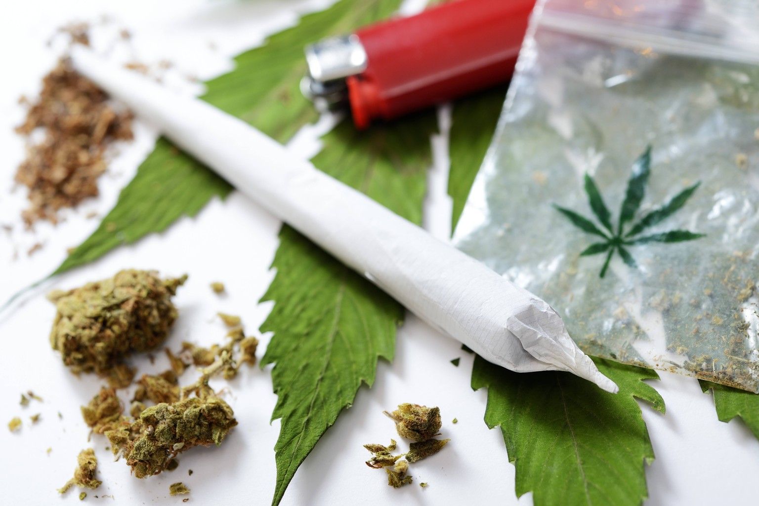 Joint und Cannabis