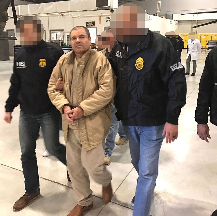 January 19, 2017 - Juarez, Chihuahua, Mexico - JOAQUIN GUZMAN LOERA, the drug lord and chieftain of the Sinaloa cartel known as El Chapo, was extradited to the United States on Thursday January 19, 20 ...