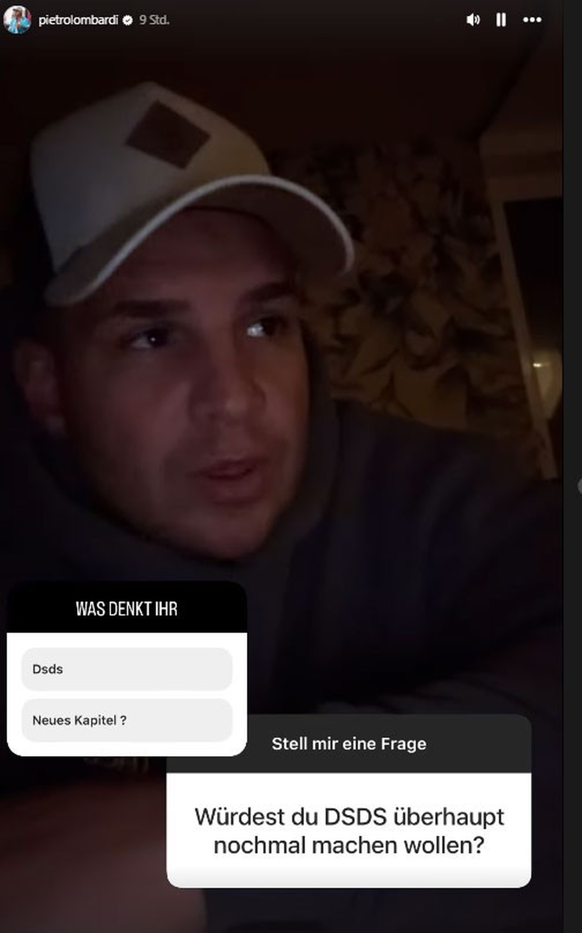 Pietro Lombardi ist unentschlossen, was "DSDS" betrifft.