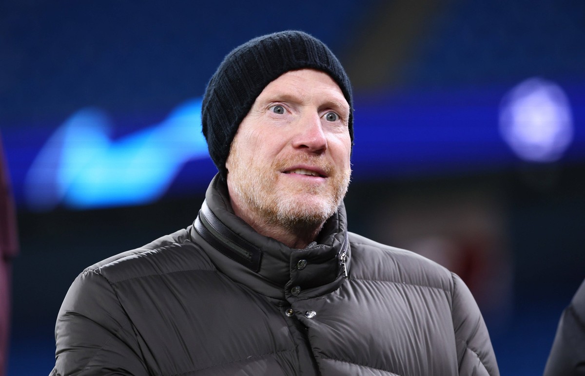 Manchester City - RB Leipzig / 14.03.2023 Manchester, 14.03.2023, Etihad Stadium, Fussball, UEFA Champions League, Achtelfinale, Rückspiel , Manchester City vs. RB Leipzig , Im Bild: Matthias Sammer,  ...