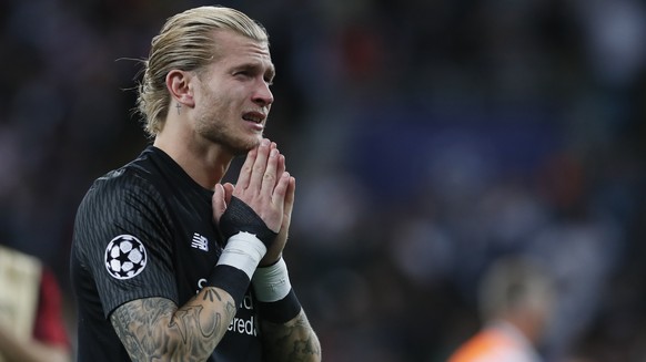 Real Madrid v Liverpool - UEFA Champions League - Final - NSK Olimpiyskiy Stadium. Loris Karius of Liverpool cries during the UEFA Champions League Final match at the NSK Olimpiyskiy Stadium, Kiev. Pi ...