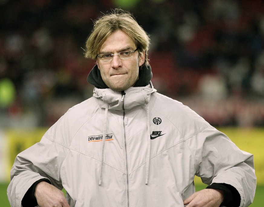 Die Haare länger, die Brille eckiger: Klopp blieb auch in der Bundesliga der Vater des Mainzer Erfolgs.