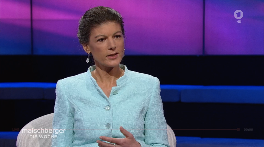 Vor zwei Wochen erkrankte Sahra Wagenknecht an Corona. Nun hat sie ihren Besuch bei Sandra Maischberger nachgeholt.