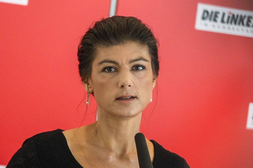 Sahra Wagenknecht (Die Linke) vor der Fraktionssitzung im Bundestag in Berlin am 25. Juni 2019. Die Linke - Fraktionssitzung im Bundestag *** Sahra Wagenknecht The Left before the parliamentary group  ...