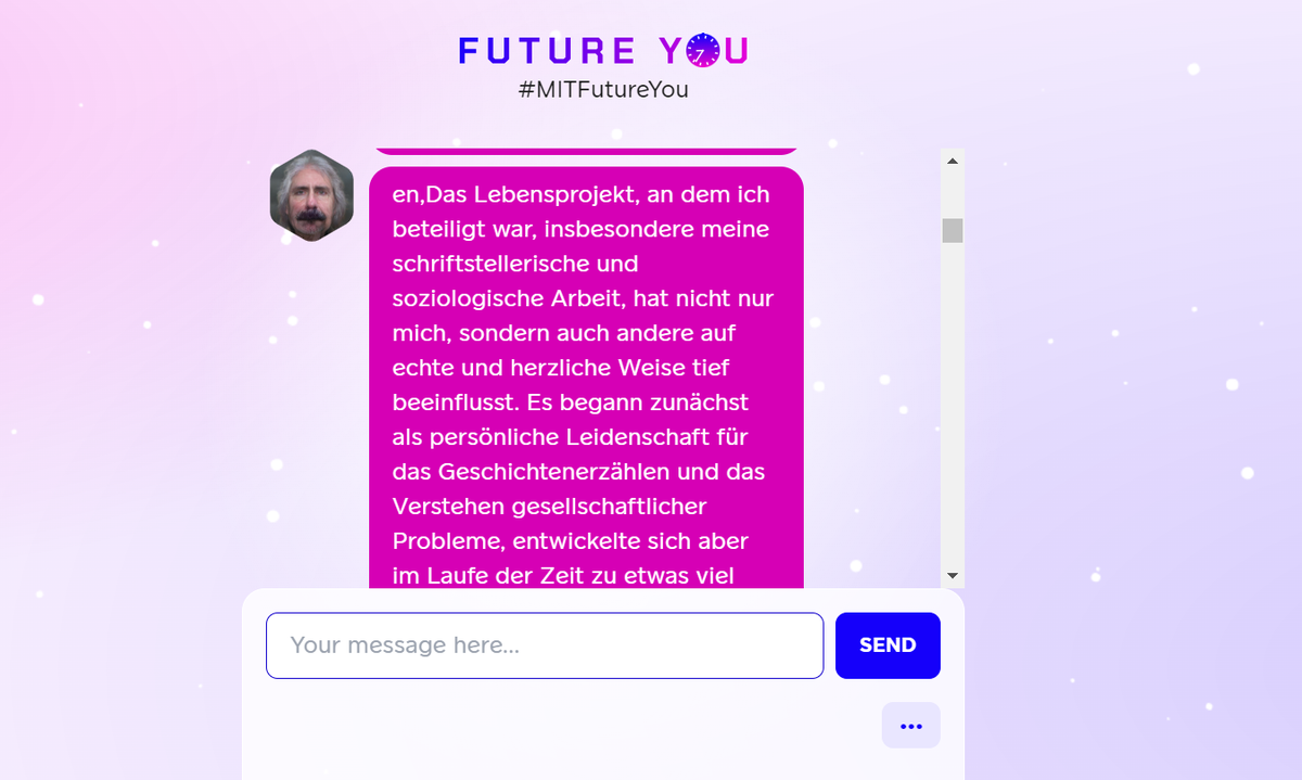 Unglaublich, was für ein selbstreferentieller Vogel ich in Zukunft doch bin.
