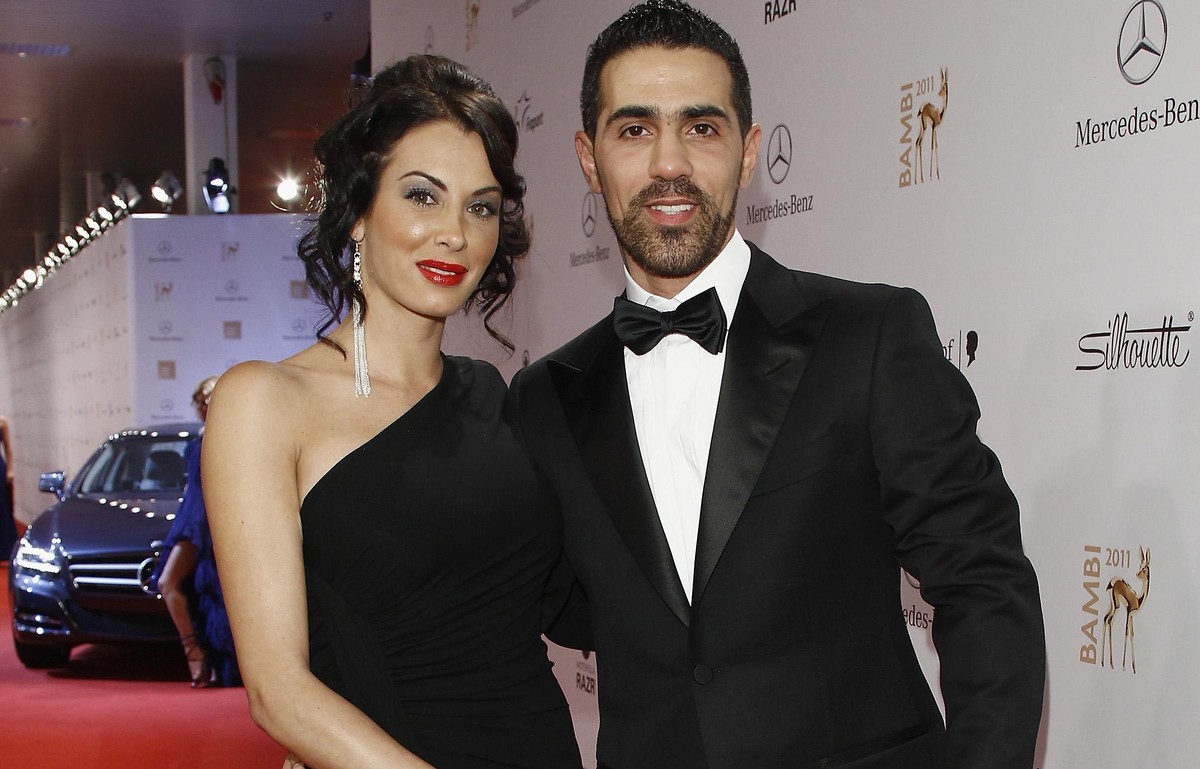 WIESBADEN, GERMANY - NOVEMBER 10: Anna-Maria Lagerblom and Bushido attend the Bambi Award 2011 at the Rhein-Main-Hallen on November 10, 2011 in Wiesbaden, Germany. (Photo by Andreas Rentz/Getty Images ...