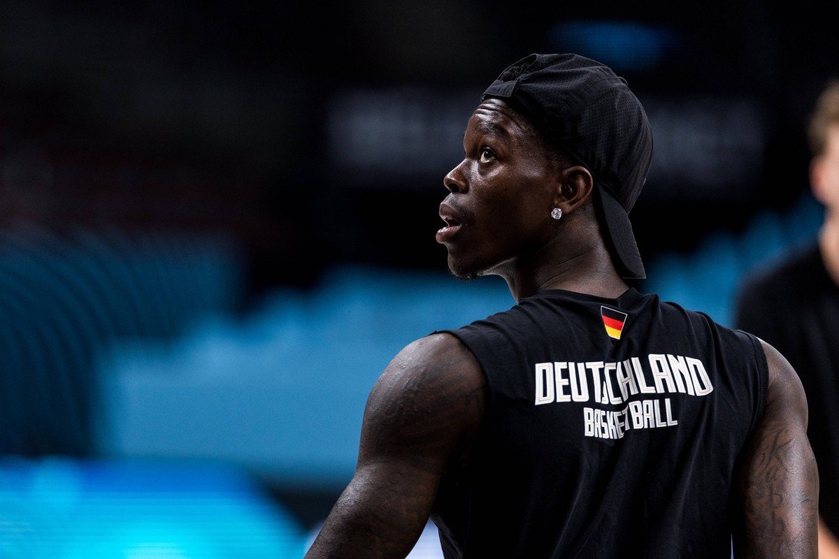 FIBA EuroBasket 2025: Deutschland Abschlusstraining 14.09.2025 Dennis Schr�der Deutschland, 17 FIBA EuroBasket 2025: Deutschland Abschlusstraining Riga, Arena Riga am 14.09.2025 *** FIBA EuroBasket 20 ...