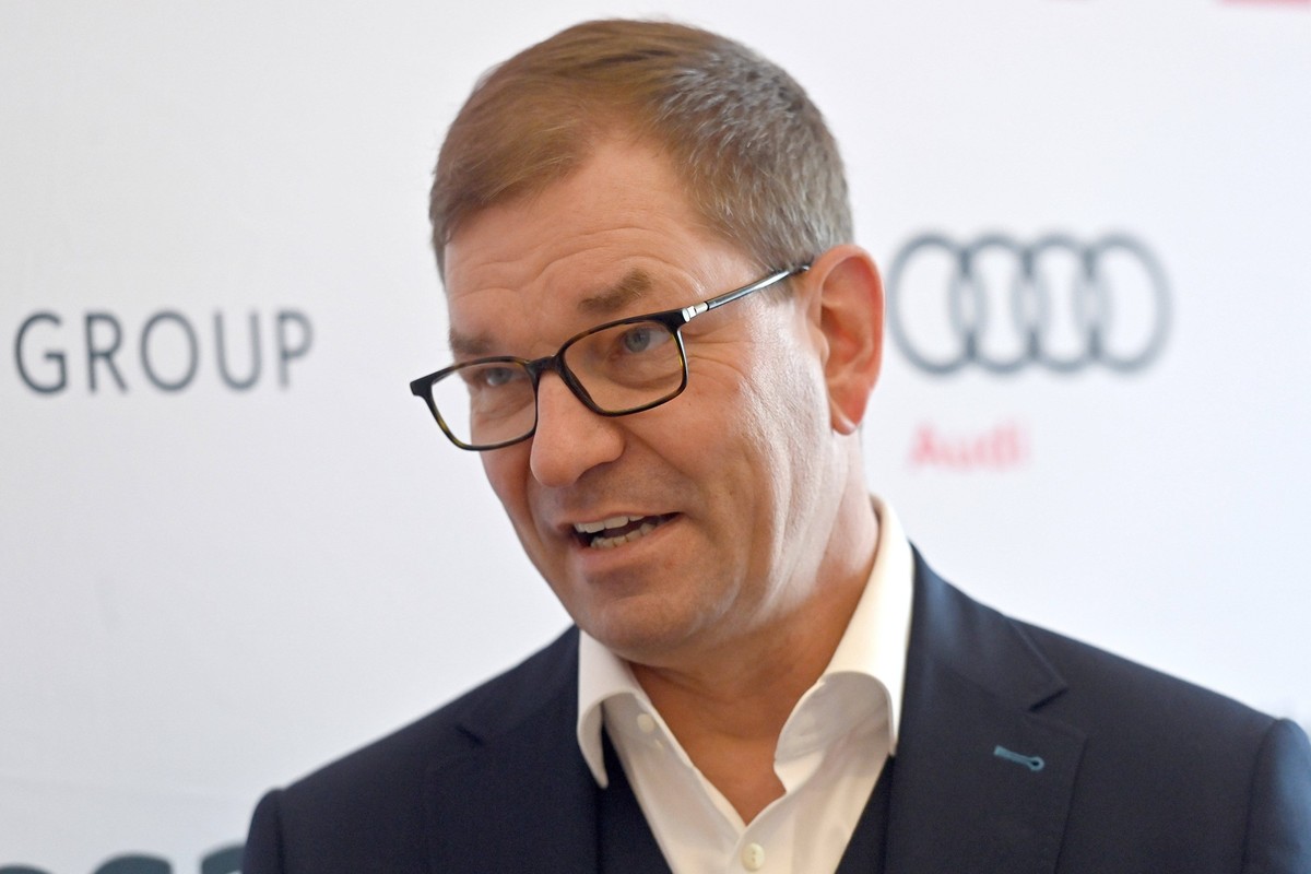 Markus DUESMANN Vorstandsvorsitzender der AUDI AG, Einzelbild,angeschnittenes Einzelmotiv,Portraet,Portrait,Portr�t. Ludwig Erhard Gipfel 2022 auf Gut Kaltenbrunn am Tegernsee am 21.04.2022. *** Marku ...