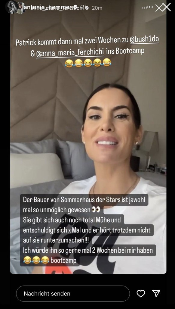 Antonia reagierte prompt auf Anna-Marias Story.