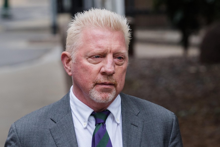 LONDON, UNITED KINGDOM - APRIL 29: Former tennis star Boris Becker arrives at the Southwark Crown Court for sentencing after being found guilty of four charges under the Insolvency Act in relation to  ...