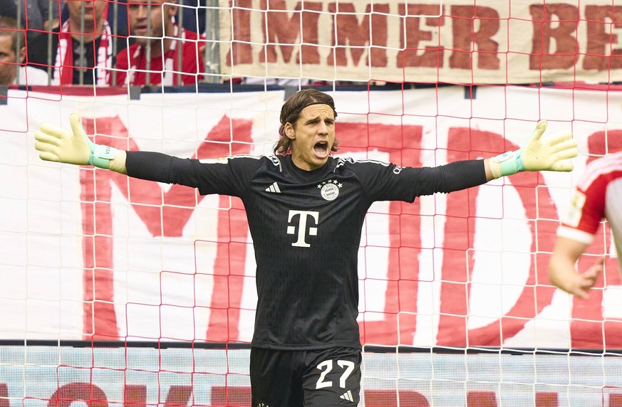 Yann Sommer, FCB 27 goalkeeper in the match FC BAYERN MUENCHEN - RB LEIPZIG 1.German Football League on May 20, 2023 in Munich, Germany. Season 2022/2023, matchday 33, 1.Bundesliga, FCB, München, 33.S ...