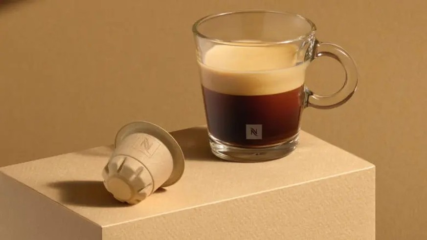 Die Nespresso-Papierkapseln sind von innen mit einer Biopolymer-Schicht verkleidet.