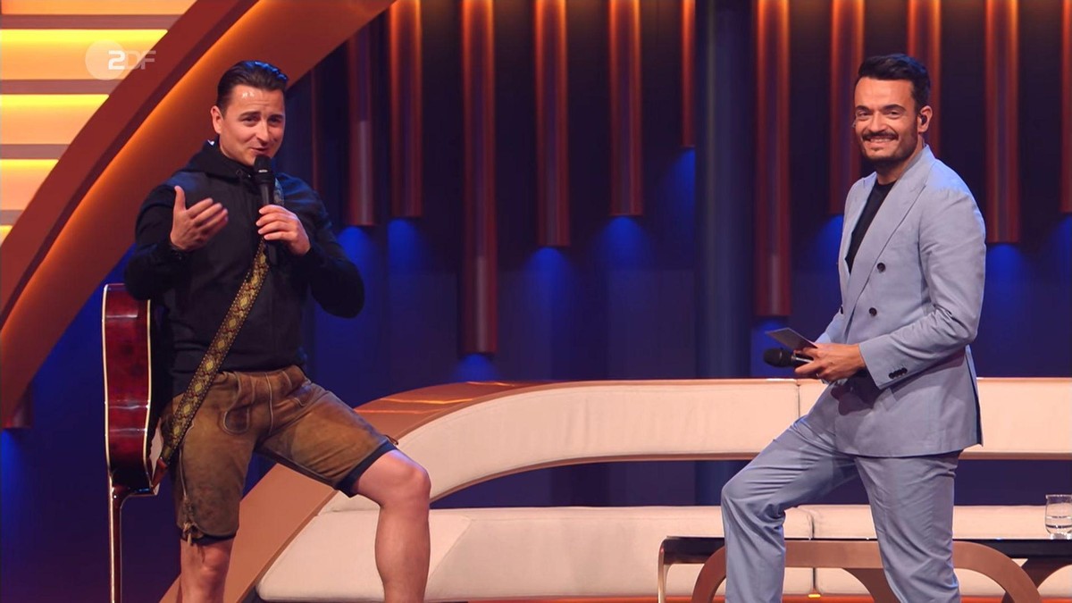 Gabalier im Gespräch mit Zarrella.