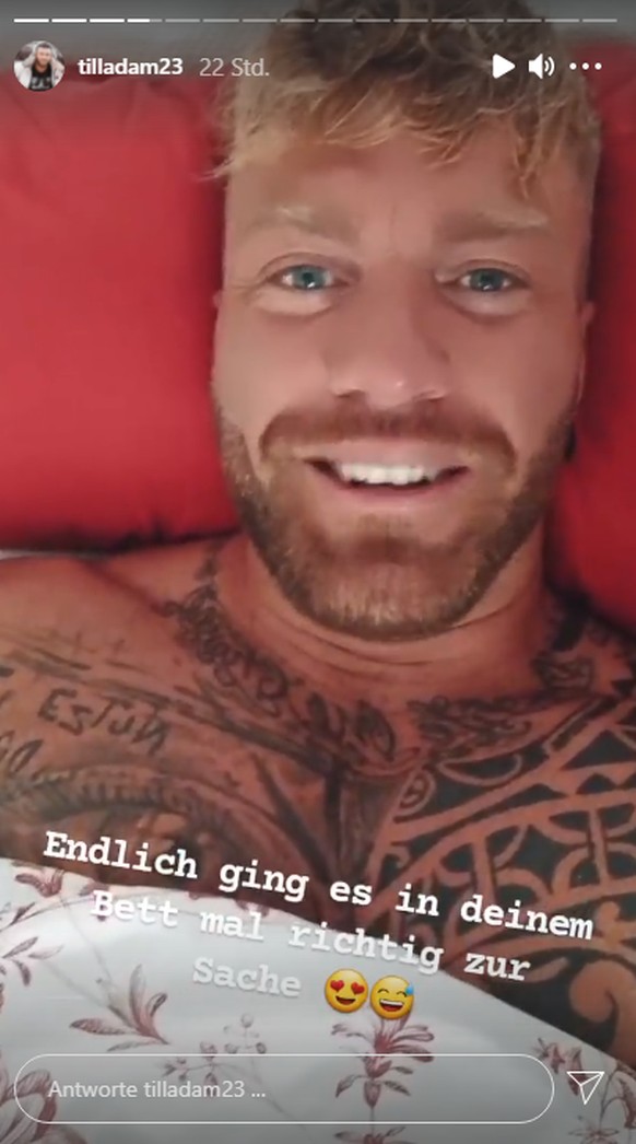 Till Adam teilt gegen Denise bei Instagram aus.