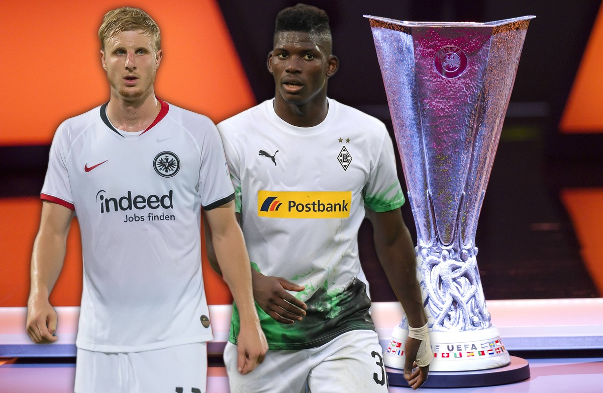 Monaco, Monte Carlo - August 25, 2017: UEFA Europa League / Champions League Group Stage Draw Season and Kick Season Kick Off 2017-2018, Trophy Coupe UEFA Europa League / Champions League Group Stage ...
