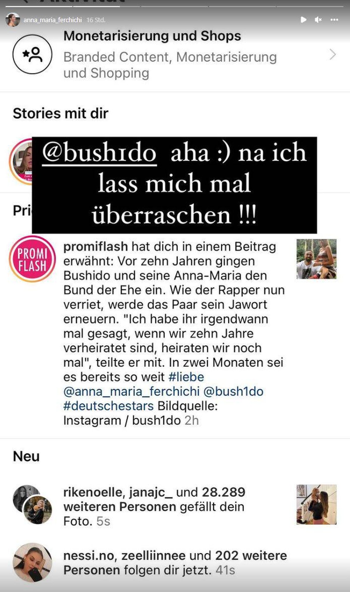 Anna-Maria Ferchichi ist schon gespannt.