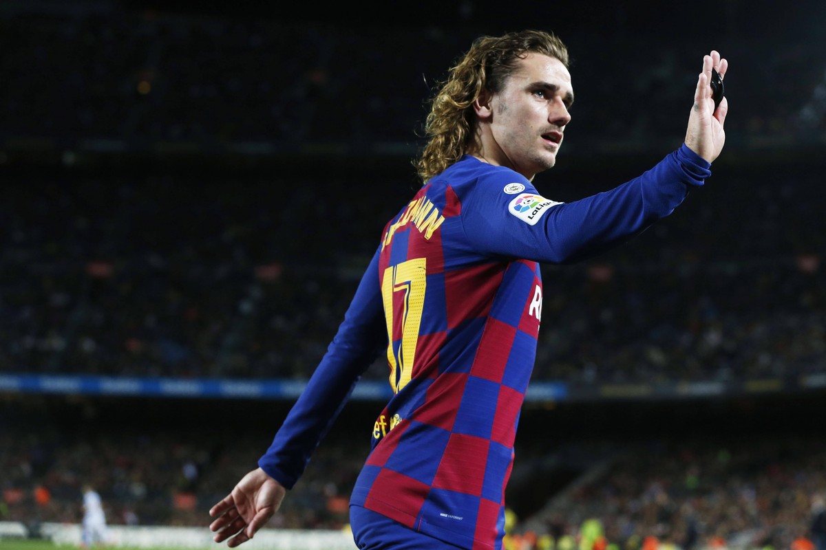 Antoine Griezmann Barcelona, MARCH 7, 2020 - Football / Soccer : Spanish La Liga Santander match between FC Barcelona, Barca 1-0 Real Sociedad at the Camp Nou stadium in Barcelona, Spain. NOxTHIRDxPAR ...