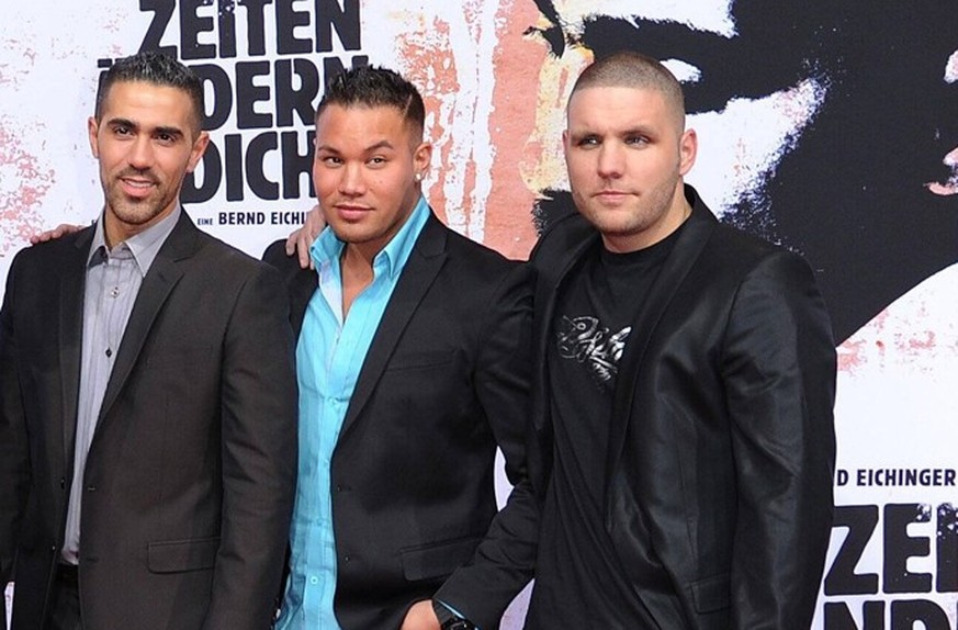 Zeiten Aendern Dich Bushido, Kay One, Nyze und Fler - Filmpremiere des Kinofilm - Zeiten Aendern Dich - im Cinestra am Potsdamer Platz in Berlin. Copyright: Eventpress Krohn Datum: 03.02.2010 *** Zeit ...