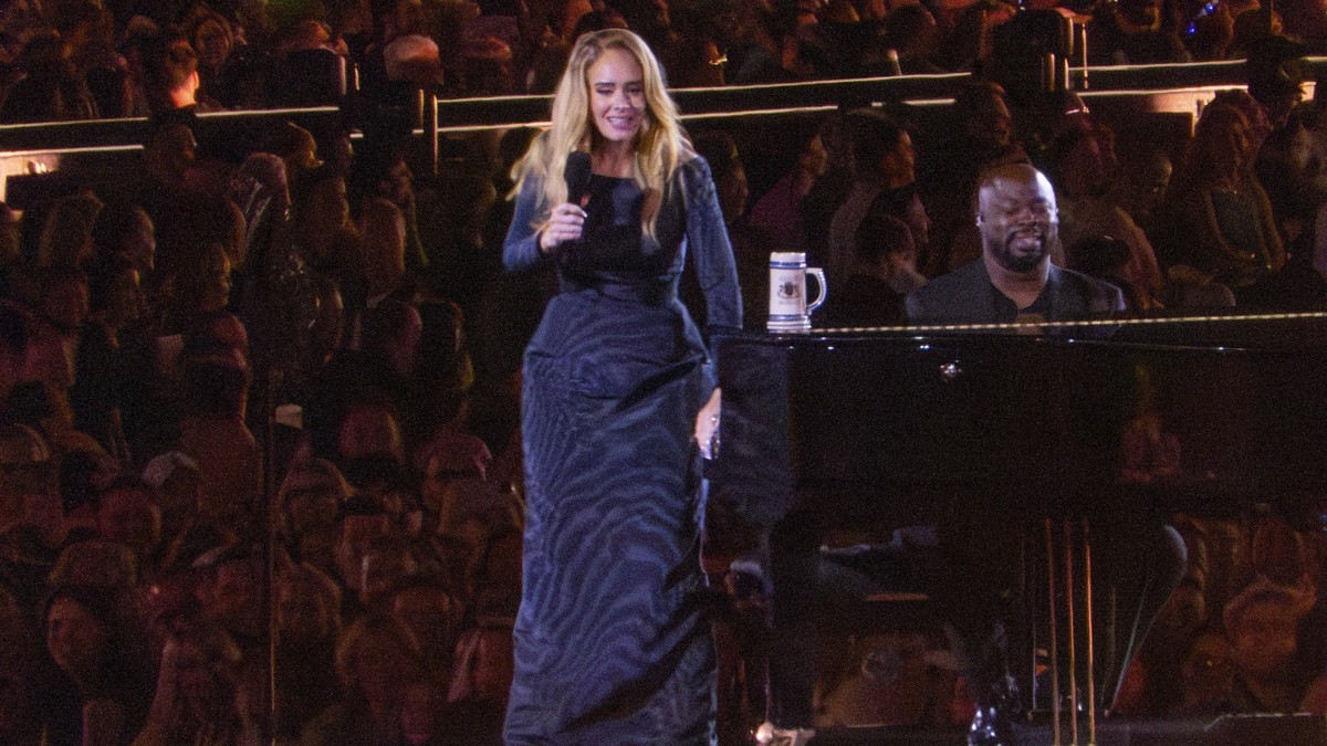 Adele performs her opening night concert at the specially built open-air arena in Munich Featuring: Adele Where: Munich, Germany When: 02 Aug 2024 Credit: Cover Images EDITORIAL USE ONLY. RESTRICTED T ...