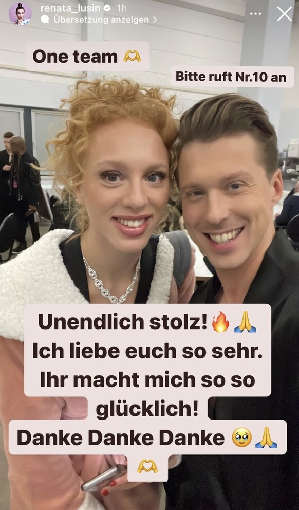 Renata sendete während der neuen "Let's Dance"-Folge Valentin und Anna eine Botschaft.