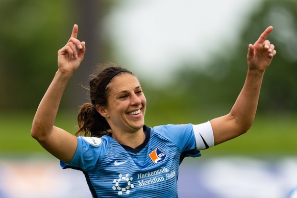 September 8, 2018 - Piscataway, New Jersey, United States - Piscataway, NJ - Saturday September 08, 2018: Sky Blue FC vs Orlando Pride at Yurcak Field. Carli Lloyd PUBLICATIONxINxGERxSUIxAUTxONLY - ZU ...