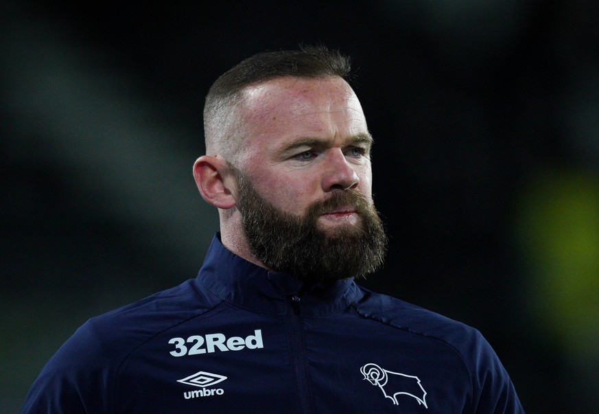 Wayne Rooney of Derby County pre match during the FA Cup 5th round match between Derby County and Manchester United, ManU at the Ipro Stadium, Derby, England on 5 March 2020. PUBLICATIONxNOTxINxUK Cop ...