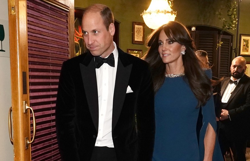 LONDON, ENGLAND - NOVEMBER 30: Prince William, Prince of Wales and Catherine, Princess of Wales attend the Royal Variety Performance at the Royal Albert Hall on November 30, 2023 in London, England. ( ...