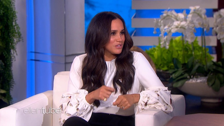 Meghan Markle chats with Ellen DeGeneres, 17 November 2021 Pictured: Meghan Markle, Credit:AIex Todd / Avalon