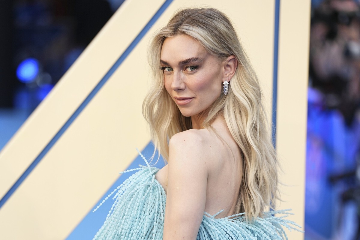Vanessa Kirby poses for photographers upon arrival at the launch event of the film &#039;Fantastic Four First Steps&#039; on Thursday, July 10, 2025, in London. (Photo by Scott A Garfitt/Invision/AP)