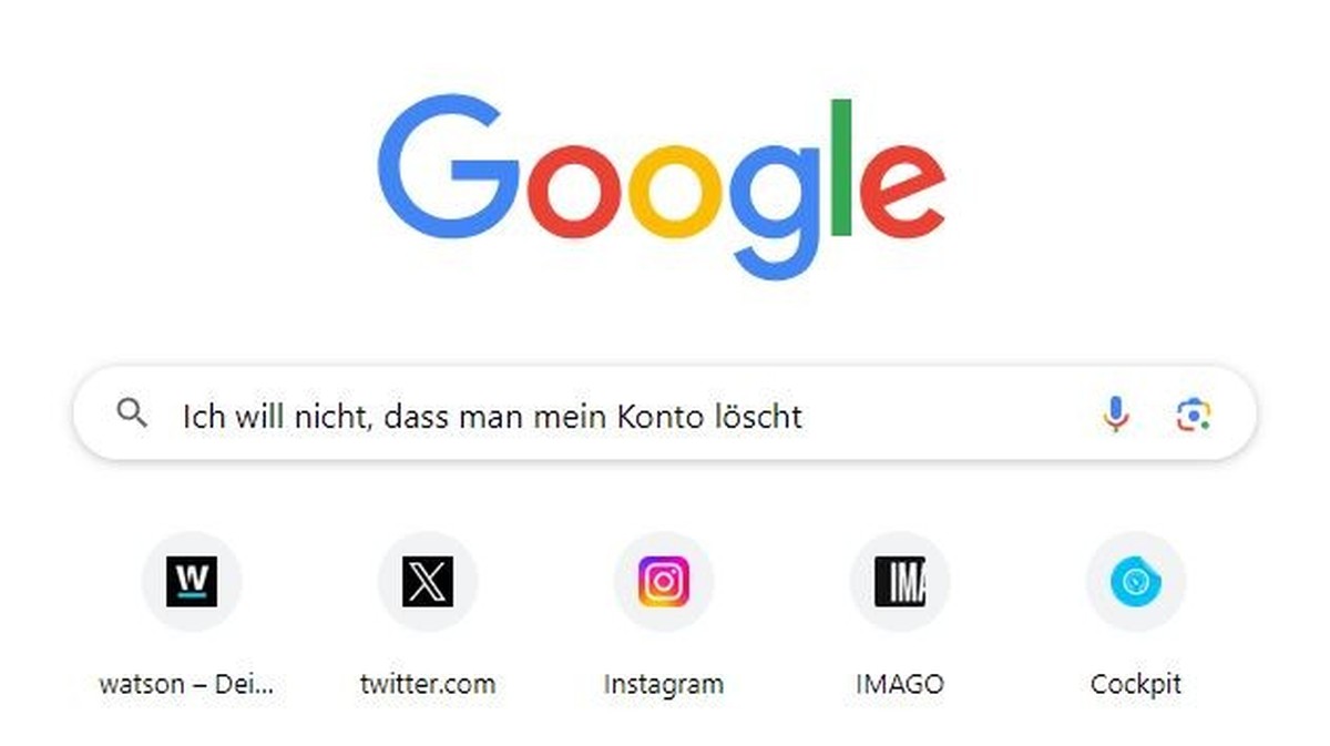Eine einfache Google-Suche mit dem Konto reicht aus, um die Löschung zu verhindern.