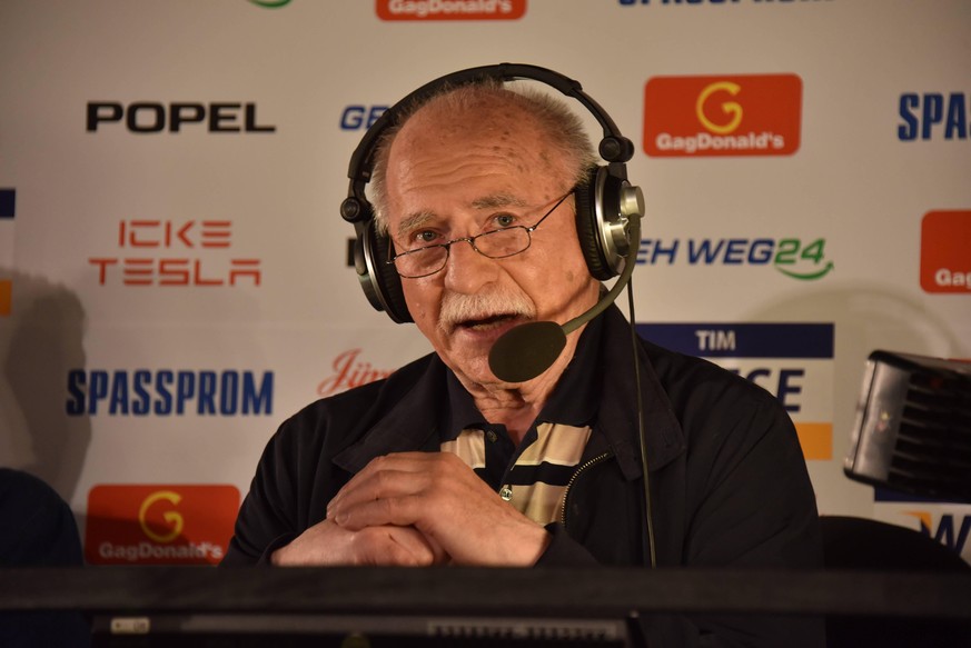 Moderator Werner Hansch am 29.05.2018 in Köln beim Sat.1 Spiel Luke! Die WM und ich um den Pokal.