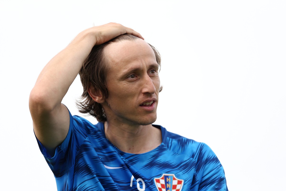 Soccer Football - International Friendly - Croatia vs Senegal - Stadion Gradski vrt, Osijek, Croatia - June 8, 2018 Croatia&#039;s Luka Modric during the warm up before the match REUTERS/Antonio Broni ...
