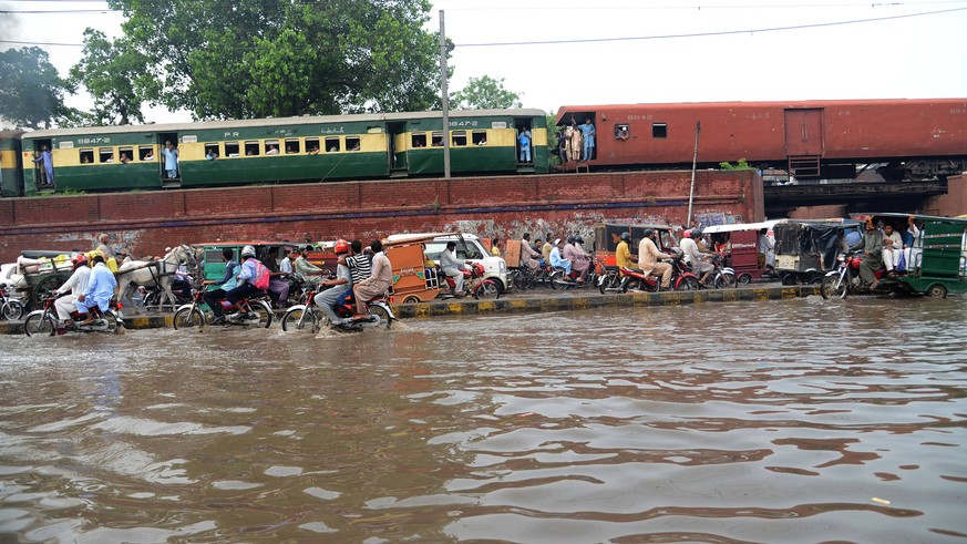 Heftige Überschwemmungen nach Monsun-Regen in Pakistan (Archiv-Bild).