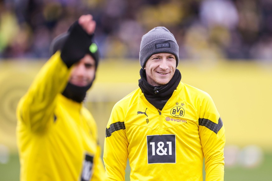 21.03.2023, Fussball, Saison 2022/2023, 1. Bundesliga, Training Borussia Dortmund, Marco Reus Borussia Dortmund, Dortmund Trainingsgelände BVB NRW Deutschland xRHR-FOTO/DEx *** 21 03 2023, football, s ...