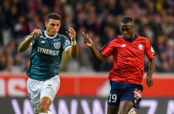 Nicolas Pepe ( LOSC ) - DABO Abdoulaye ( Nantes ) FOOTBALL : Lille OSC vs FC Nantes - Ligue 1 - Lille - 22/09/2018 FedericoPestellini/Panoramic PUBLICATIONxNOTxINxFRAxITAxBEL