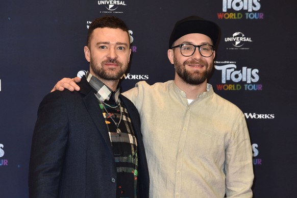 Justin Timberlake und Mark Forster beim Photocall zum Animations Kinofilm Trolls World Tour am 17.02.2020 in Berlin Trolls World Tour Photocall in Berlin *** Justin Timberlake and Mark Forster at the  ...